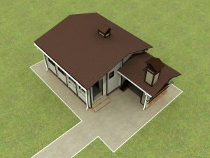 guest house - bathhouse - sauna 3D Model
