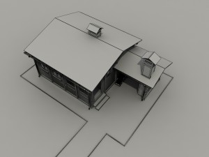 guest house - bathhouse - sauna 3D 모델