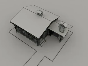 guest house - bathhouse - sauna 3D Model
