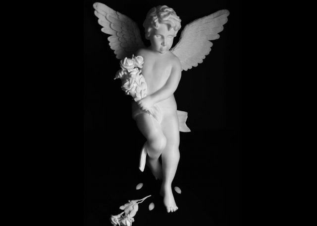 sad angel 3D Print Model .c4d .max .obj .3ds .fbx .lwo .lw .lws