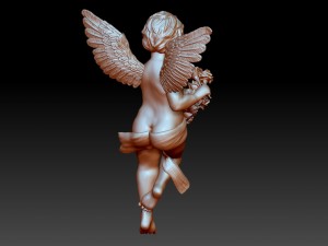 sad angel Modello di stampa 3D