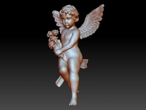 sad angel Modello di stampa 3D