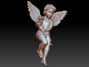 sad angel Modello di stampa 3D