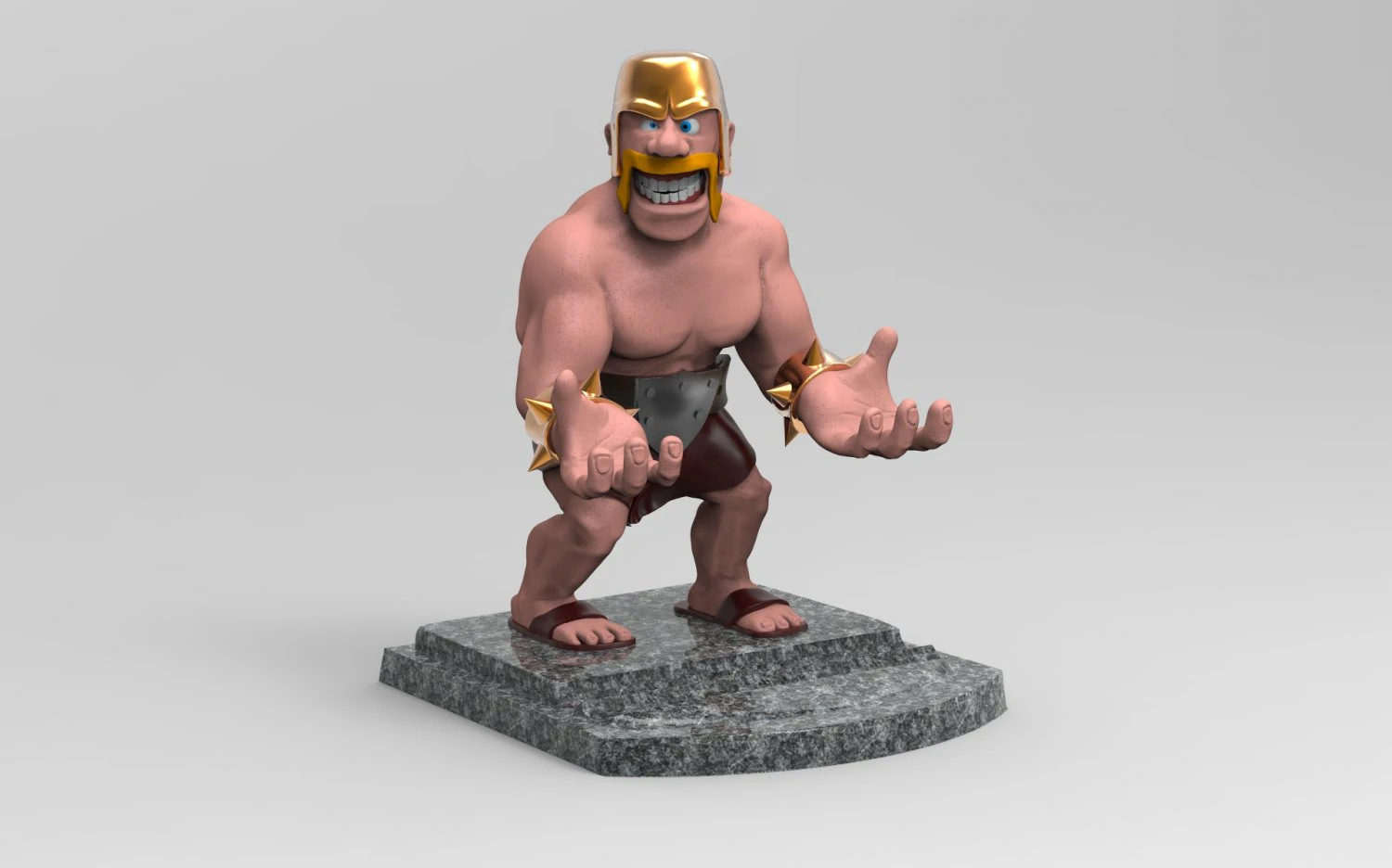 Barbarian smartphone holder 3d print model 3D Print Model .c4d .max .obj .3ds .fbx .stl .blend 