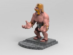 Barbarian smartphone holder 3d print model 3D Принт Модель