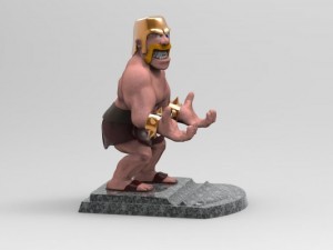 Barbarian smartphone holder 3d print model 3D Принт Модель