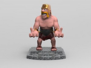 Barbarian smartphone holder 3d print model 3D Принт Модель