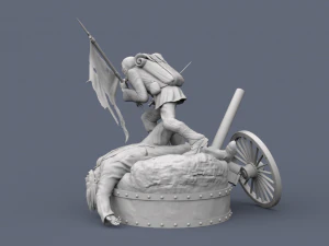 Солдат 3D Принт Модель