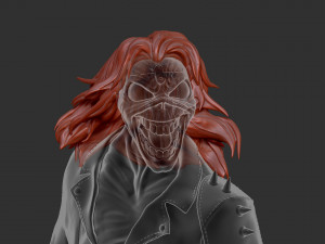 Eddie skull the form of a statuette Modelo de impresión 3D
