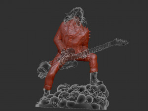 Eddie skull the form of a statuette Modelo de impresión 3D