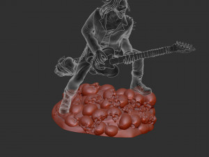 Eddie skull the form of a statuette Modelo de impresión 3D