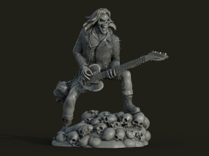Eddie skull the form of a statuette Modelo de impresión 3D