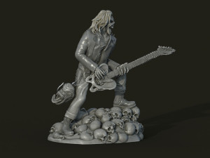 Eddie skull the form of a statuette Modelo de impresión 3D