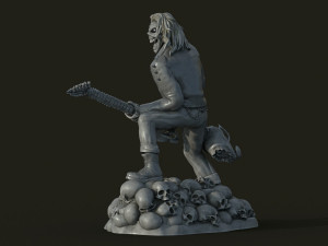 Eddie skull the form of a statuette Modelo de impresión 3D