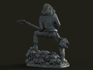 Eddie skull the form of a statuette Modelo de impresión 3D
