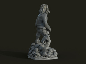 Eddie skull the form of a statuette Modelo de impresión 3D