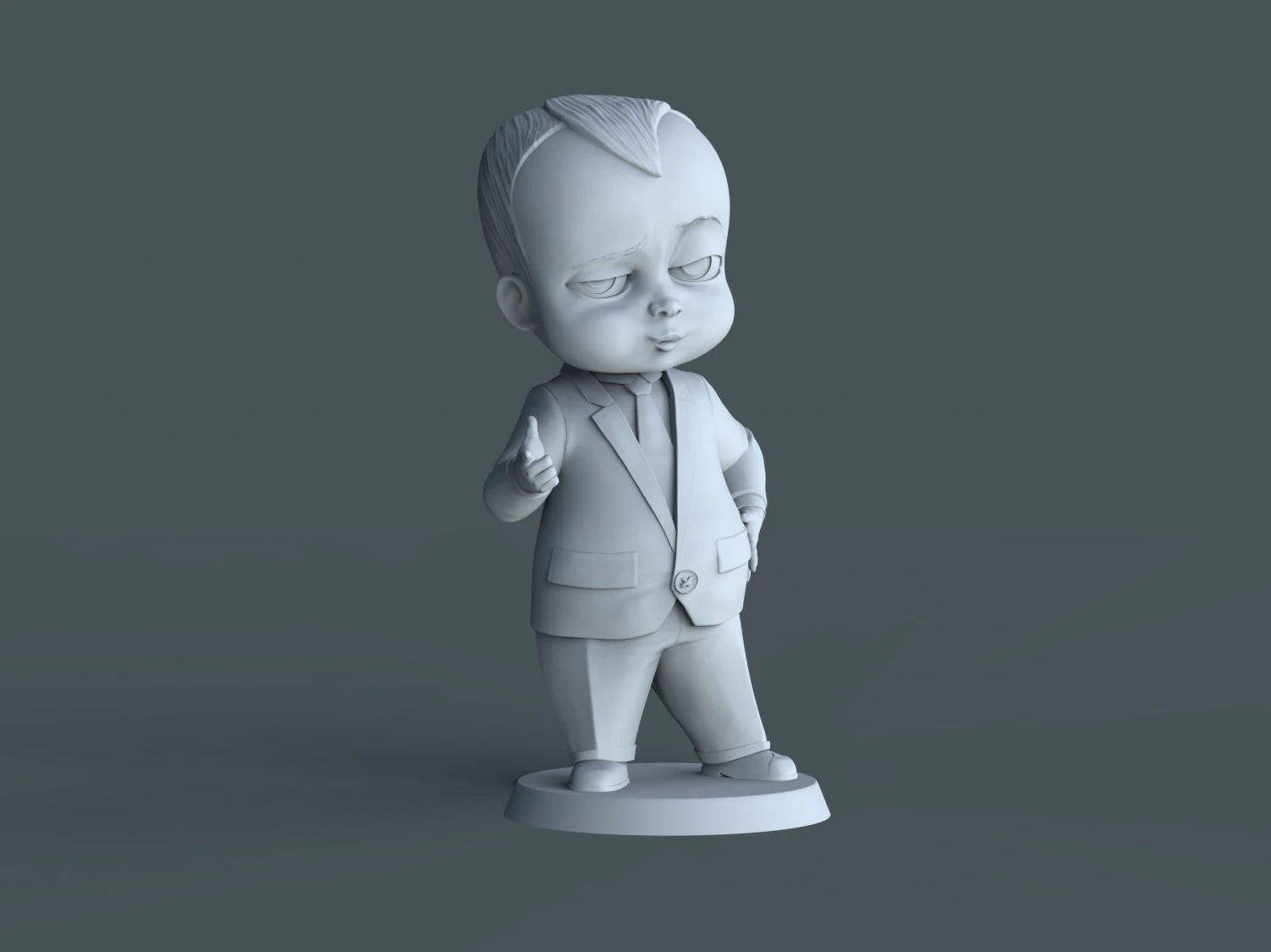 Boss Baby02 3d print model 3D Print Model .c4d .max .obj .3ds .fbx .stl .blend 