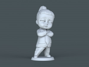 Boss Baby girl 3d print model Modelo de impresión 3D