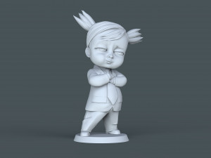 Boss Baby girl 3d print model Modelo de impresión 3D