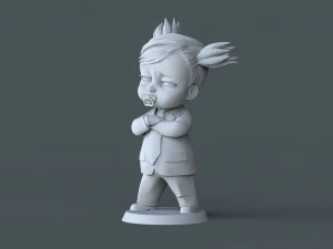 老板宝贝女孩 3D 打印模型 3D 打印模型