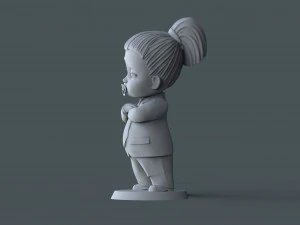 老板宝贝女孩 3D 打印模型 3D 打印模型