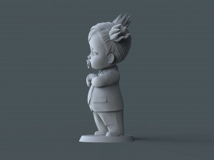 Boss Baby girl 3d print model Modelo de impresión 3D
