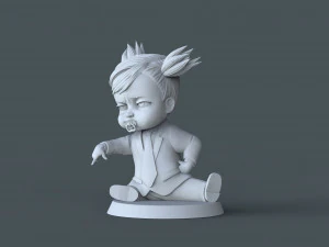 Boss Baby girl02 modelo de impresi&oacute;n en 3D Modelo de impresión 3D