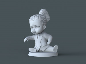 Boss Baby girl02 3d print model Modelo de Impressão 3D