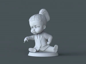Boss Baby girl02 modelo de impresi&oacute;n en 3D Modelo de impresión 3D
