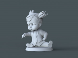 Boss Baby girl02 3d print model Modelo de Impressão 3D