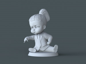 Boss Baby girl02 3d print model Modelo de Impressão 3D