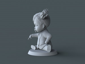 Boss Baby girl02 3d print model Modelo de Impressão 3D