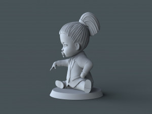 Boss Baby girl02 3d print model Modelo de Impressão 3D