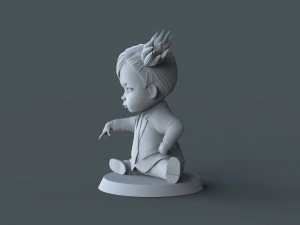 Boss Baby girl02 modelo de impresi&oacute;n en 3D Modelo de impresión 3D