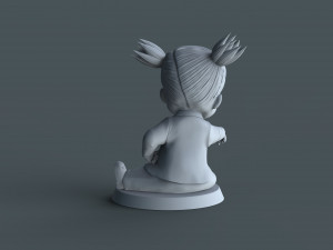 Boss Baby girl02 3d print model Modelo de Impressão 3D