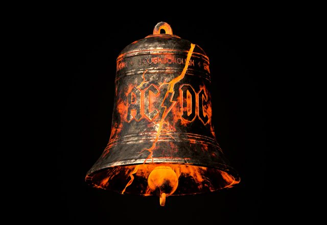 AC DC Hells Bells Modello di stampa 3D .c4d .max .obj .3ds .fbx .stl .blend 