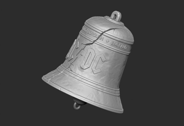 AC DC Hells Bells 3D Print Model in Signs and Logos 3DExport