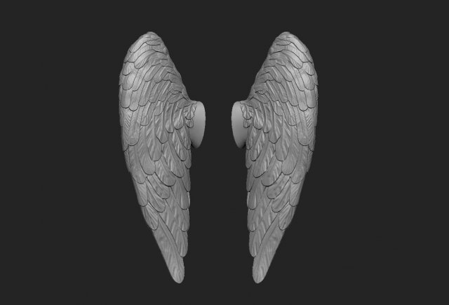 Little angel wings 3D print model 3D Print Model .c4d .max .obj .3ds .fbx .stl .blend 