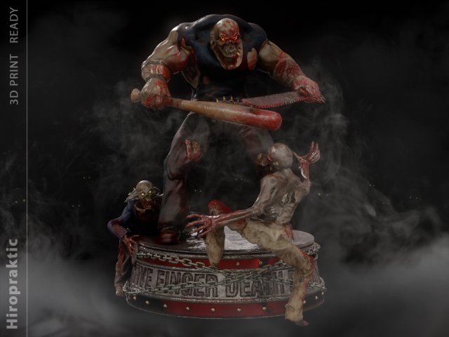Five Finger Death Punch mascot 3D print model 3D Принт Модель .c4d .max .obj .3ds .fbx .stl .blend 