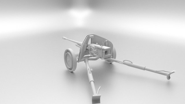 pak 40 mm anti-tank game ready 3D मॉडल .c4d .max .obj .3ds .fbx .stl .blend 