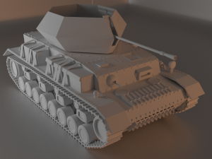 ostwind flakpanzer - game ready 3D Model