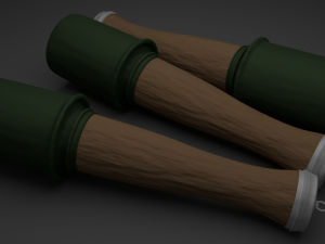 stielhandgranate - german anti-tank-personal Modelo 3D