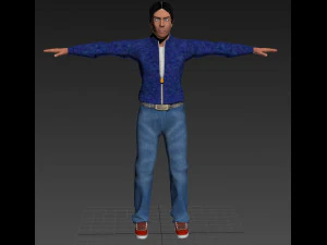 персонаж quidam biped для 3dsmax 3D Модель