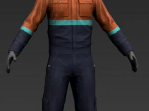 trabalhador bípede para 3dsmax Modelo 3D