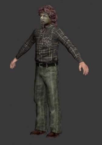 jimi hendrix biped 3D Model .c4d .max .obj .3ds .fbx .stl .blend 