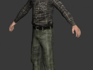 jimi hendrix biped 3D 모델