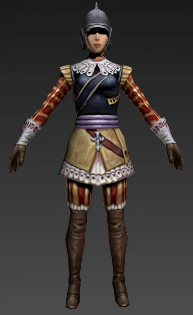 mulher medieval bípede Modelo 3D .c4d .max .obj .3ds .fbx .stl .blend