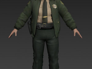 policewoman biped 3D Модель