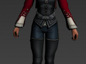 woman antix biped Modello 3D