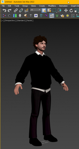 Biped Character 3D Model .c4d .max .obj .3ds .fbx .stl .blend 